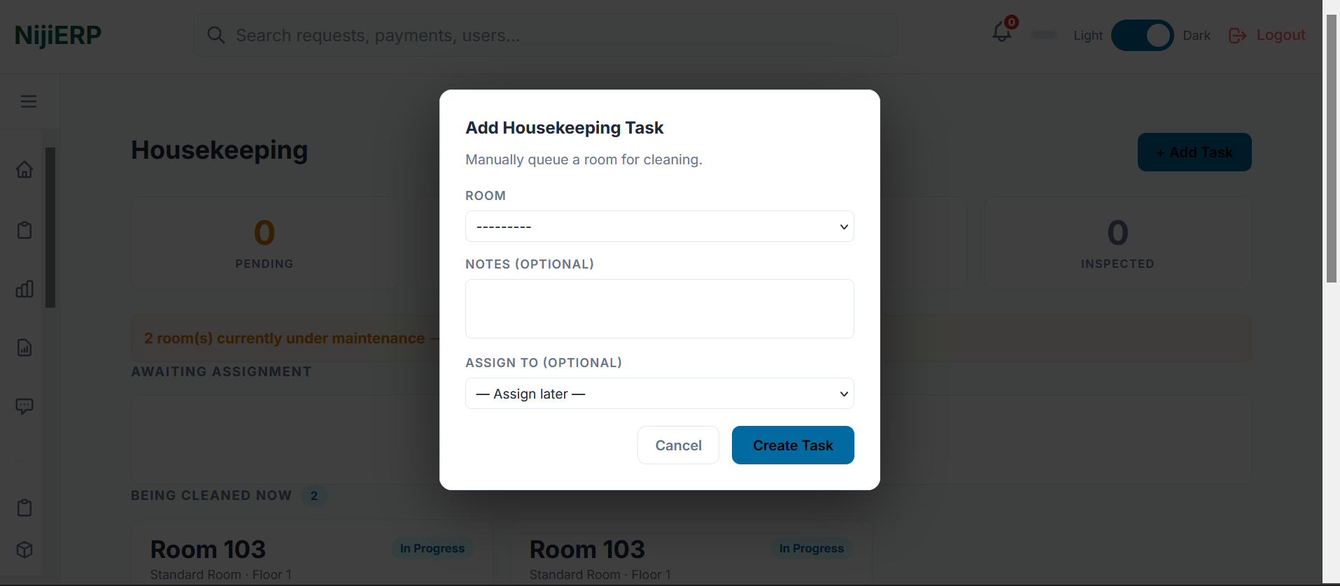 Niji Group Hotel Management System (HMS) screenshot 3
