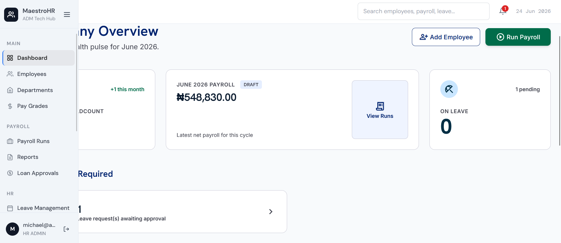 MaestroHR – Modern HR & Automated Payroll Platform